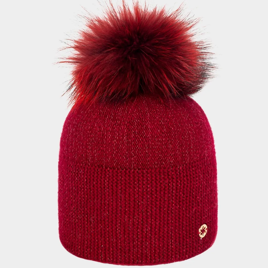 Bordeaux Fur Hat by Granadilla Breillat