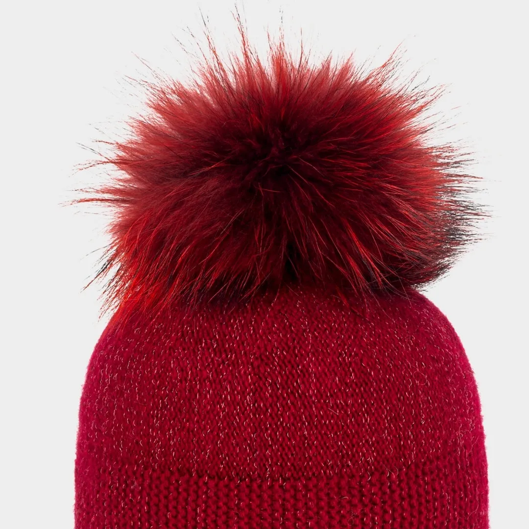 Bordeaux Fur Hat by Granadilla Breillat
